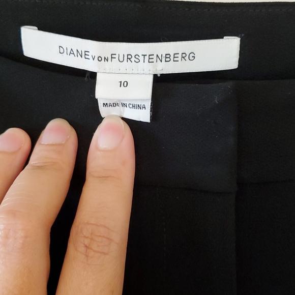 Diane von Furstenberg black pants, size 10 - Picture 5 of 7